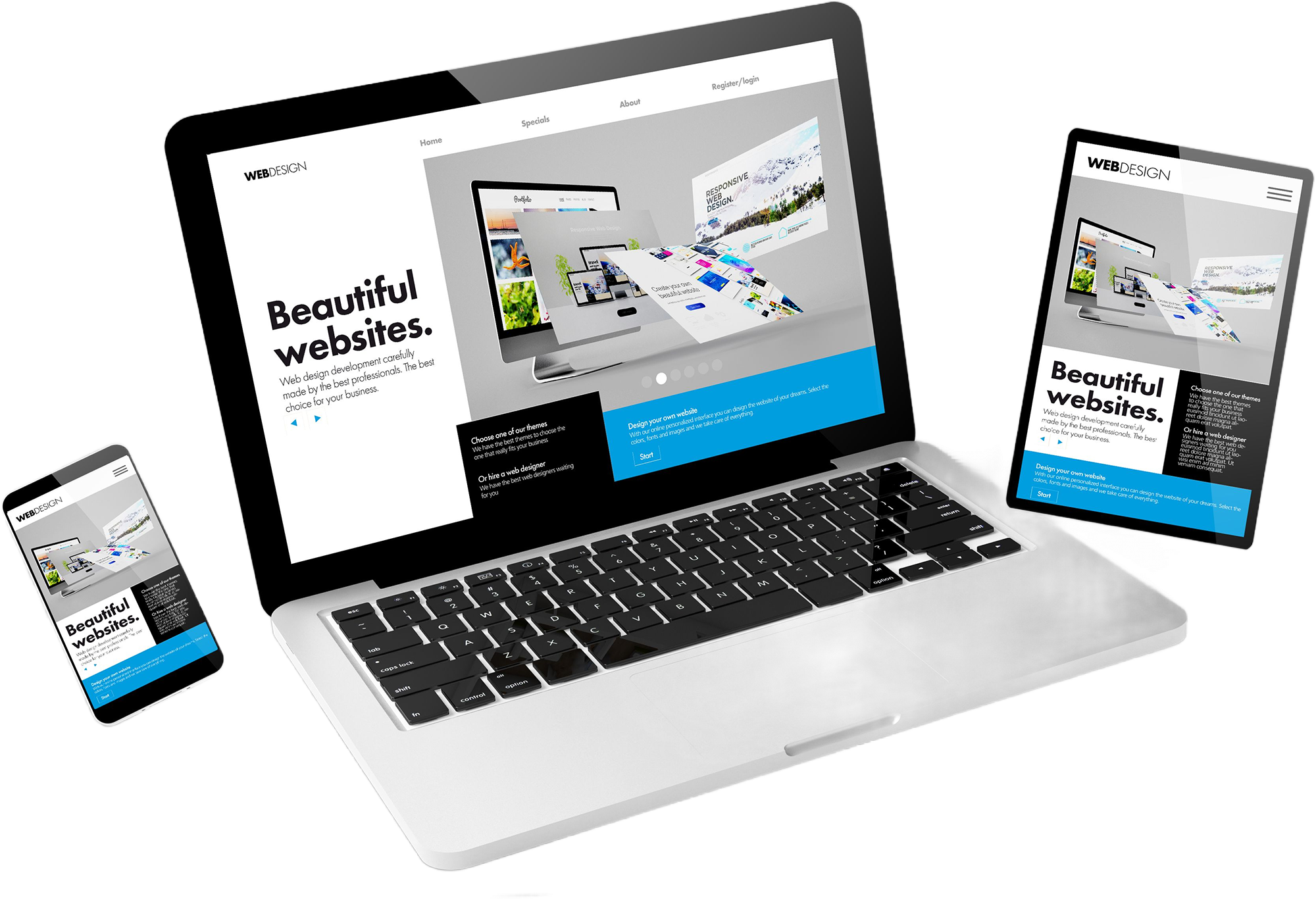 a laptop and phone with a screen on